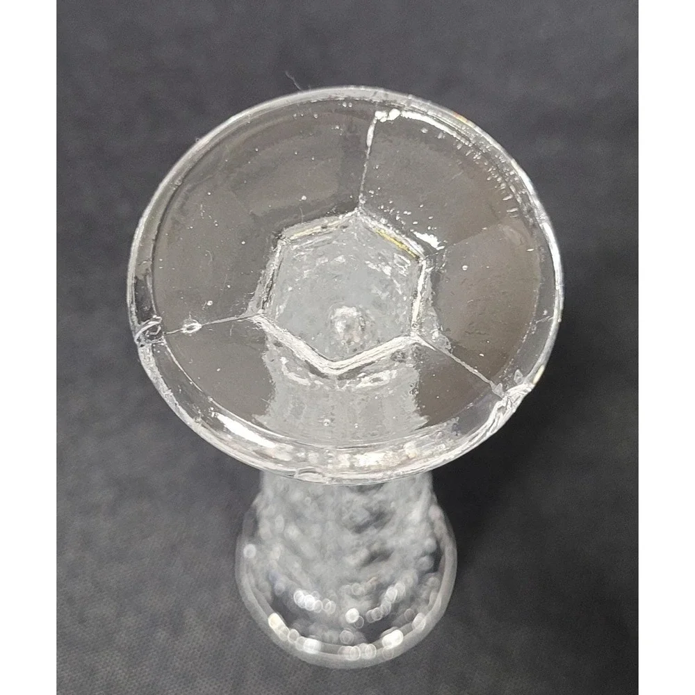 Indiana Glass Bud Vase Royal Brighton Pattern Diamond Cut Vintage 1970s
